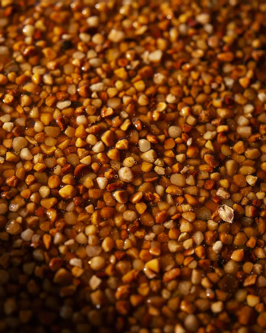 Close-up of resin-bound gravel